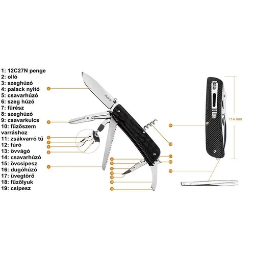 RUIKE MULTIFUNKCIONÁLIS KÉS LD32-B